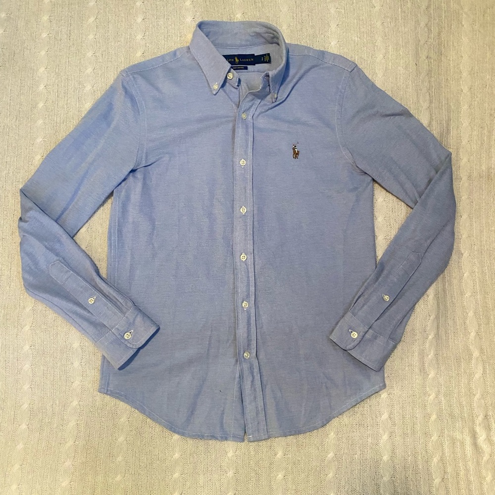POLO RALPH LAUREN KNIT OXFORD SHIRT small